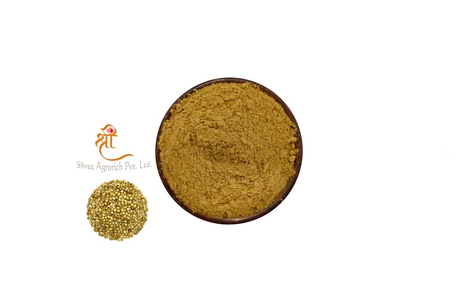 Coriander powder, mild citrusy aroma, export-grade from India